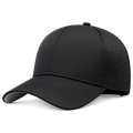 Schwarze Verstellbare Baseballkappe mit Mesh