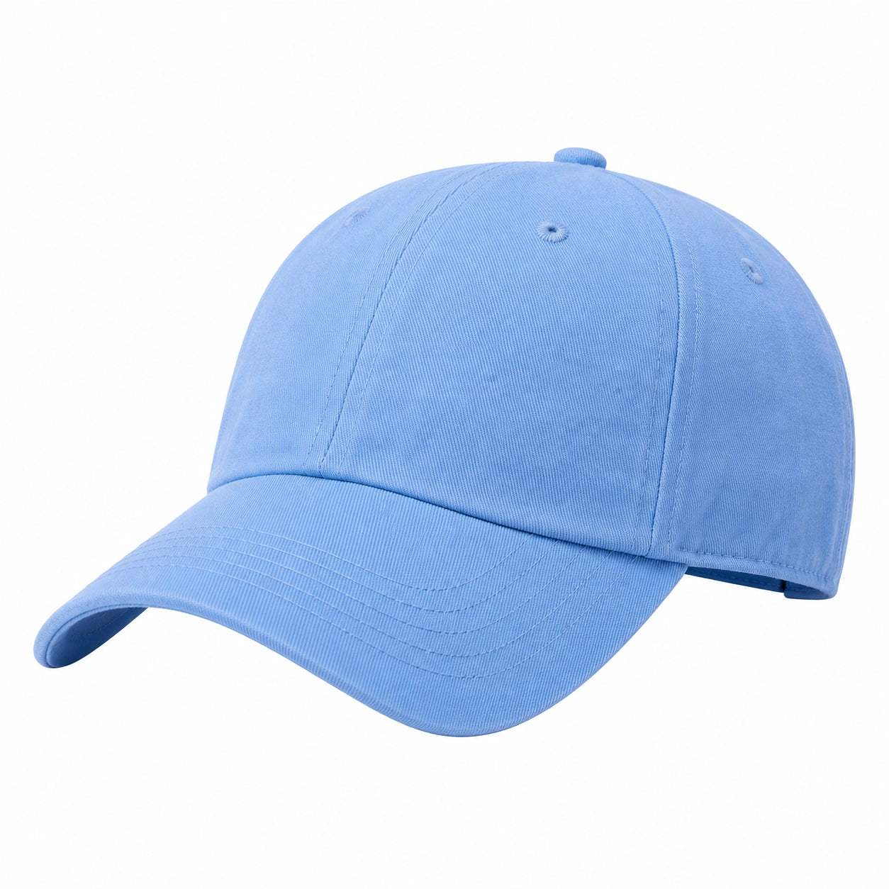 Unisex Baseballkappe Lichtblau mit Verstellbarem Riemen