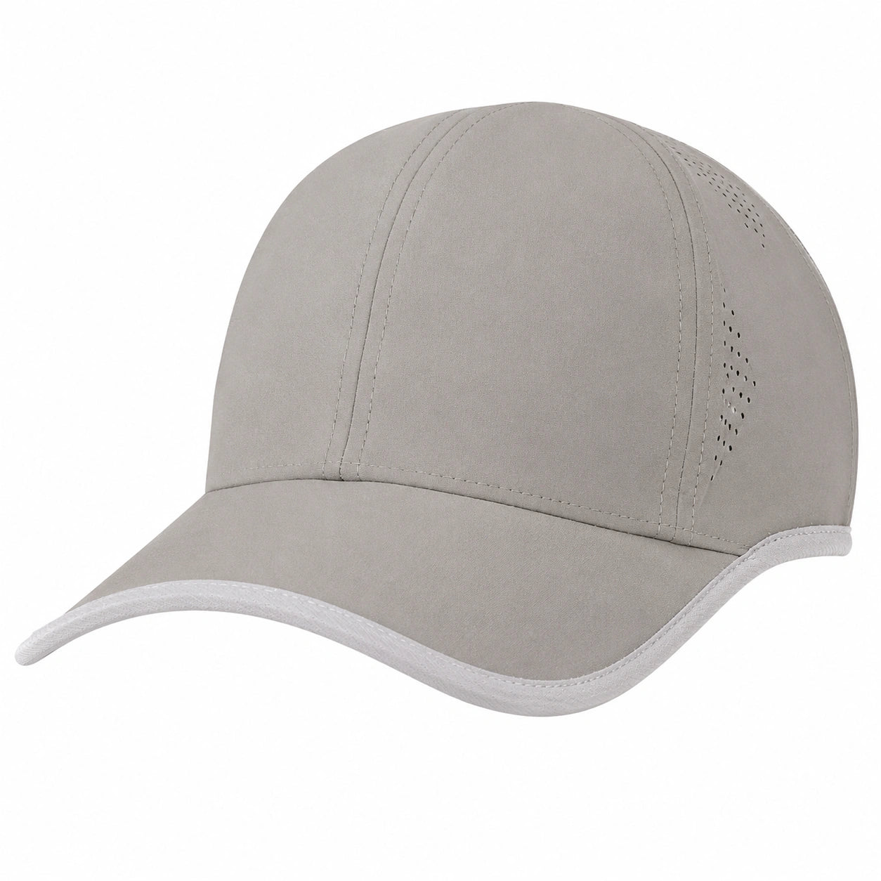 Unisex Baseballkappe Grau mit Belüftung
