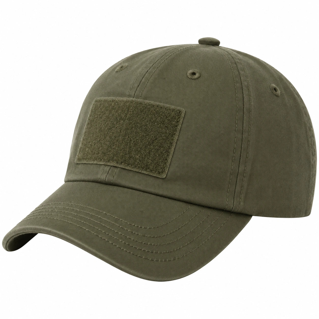 Verstellbare Baseballkappe mit Klettverschluss Oliv