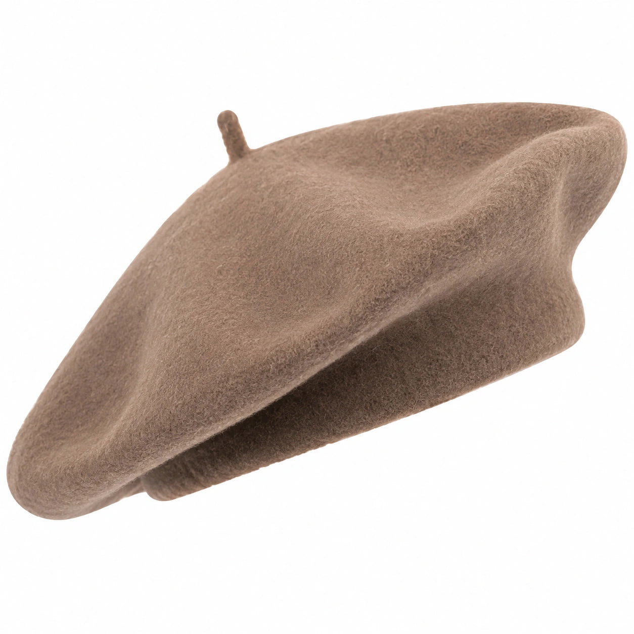 Unisex Filzbarett Braun Einheitsgröße