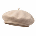 Elegante Damen Baskenmütze in Beige