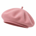 Damen Baskenmütze Rosa Klassisch
