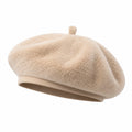 Elegante Damen Baskenmütze in Beige