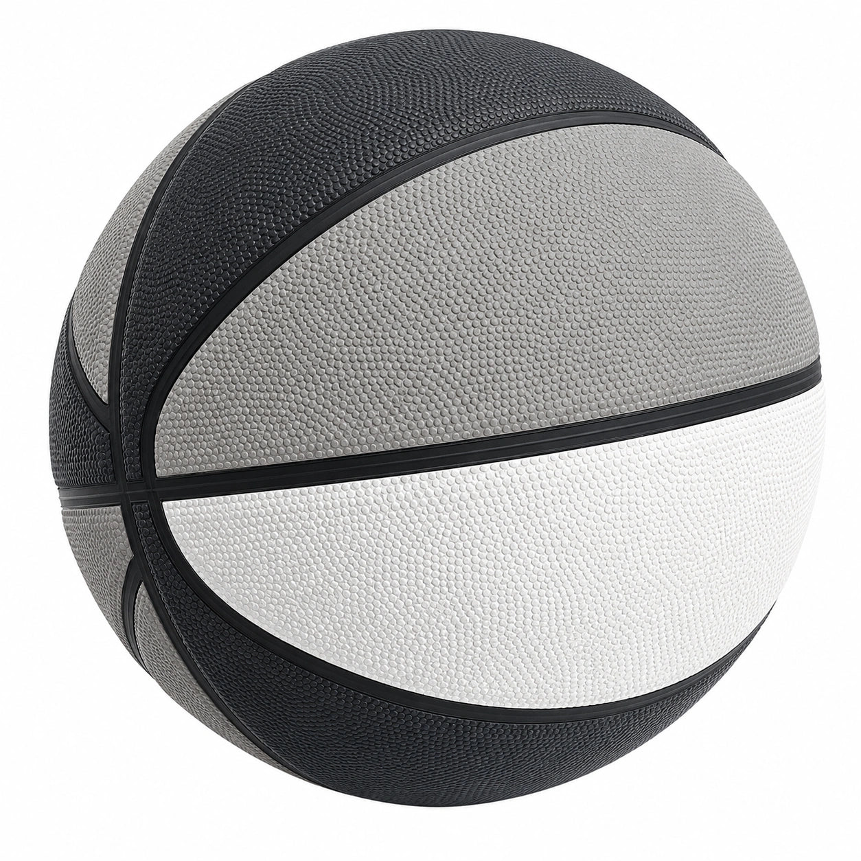 Basketball für Innen- und Außenbereich, Größe 7, Grau/Schwarz/Weiß