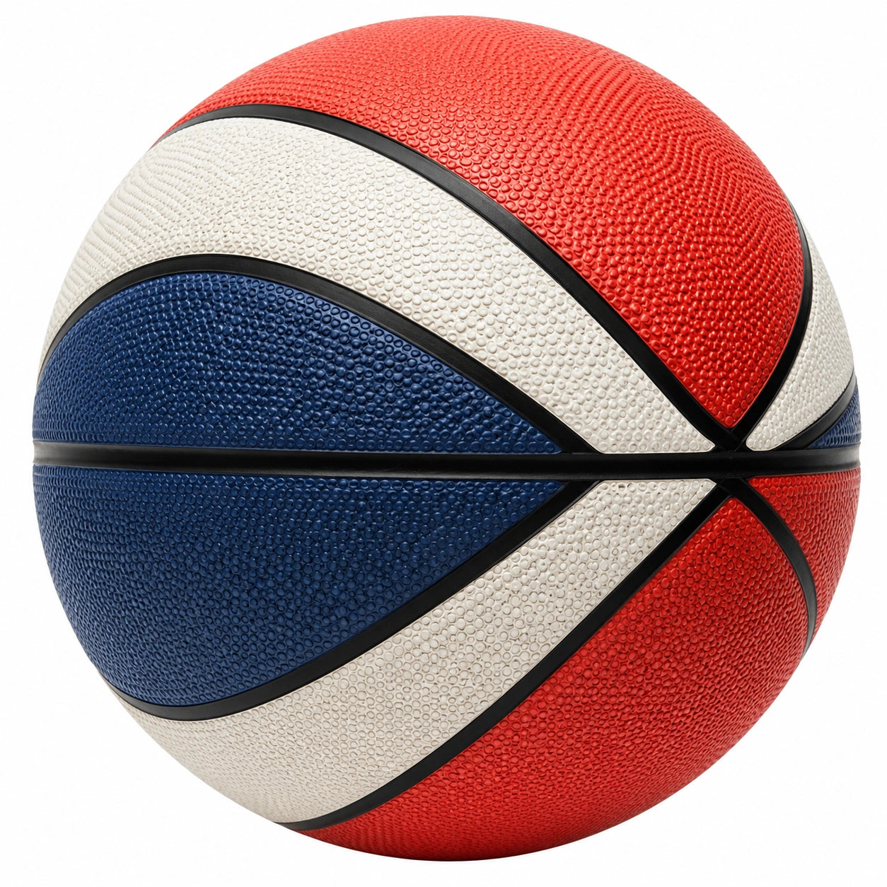 Basketball Größe 7 Rot Blau Weiß für Indoor und Outdoor